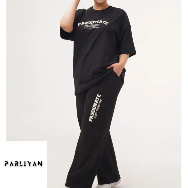 ست تیشرت و شلوار زنانه | کد محصول: pa100773  