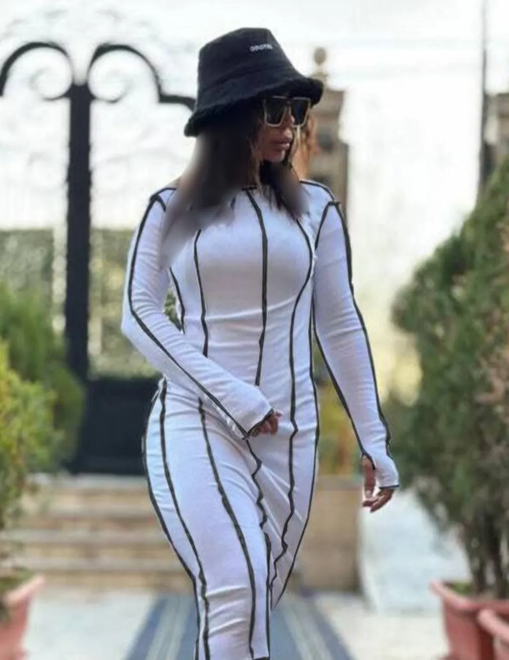 پیراهن زنانه بلند با جنس فانریپ پنبه کبریتی