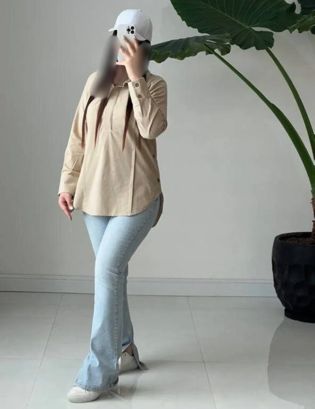  شومیز بقل دکمه زنانه