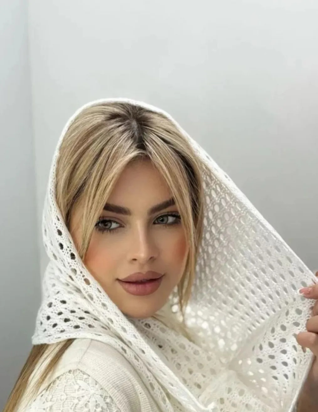 شال رینگی قلاب بافی