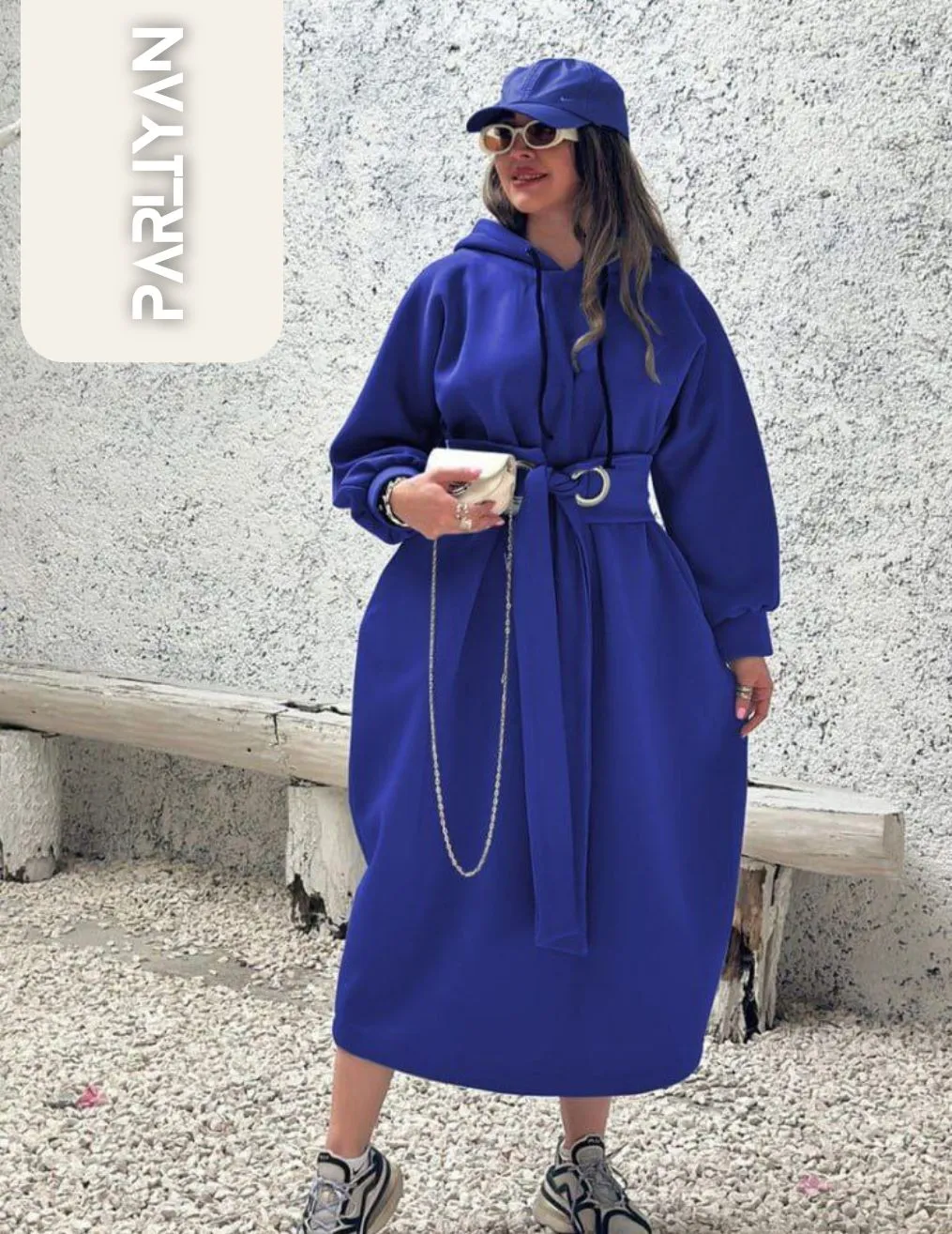 هودی لانگ کمر پانچی زنانه