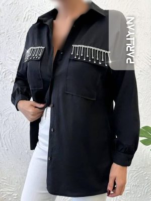 شومیز نگین خطی زنانه